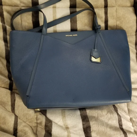 NWT Whitney Large Leather Tote Bag - Picture 5 of 8